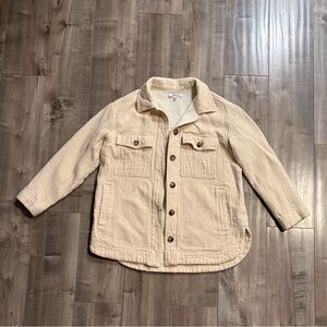 Madewell Cream Shacket